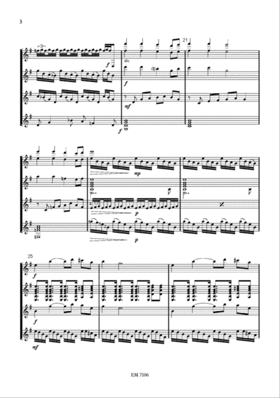 The Well (from 'River Suite') for Guitar Quartet Guitar Ensemble scores gallery preview page 4