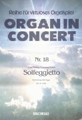 Book cover for Solfeggietto Fur Elektronische Orgel
