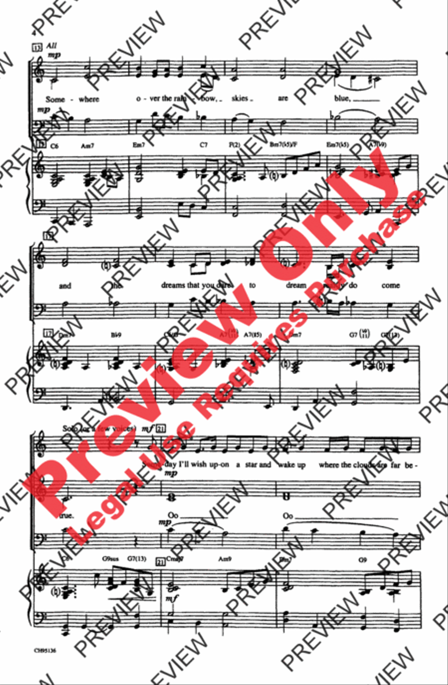 Over the Rainbow 3-Part scores gallery preview page 3