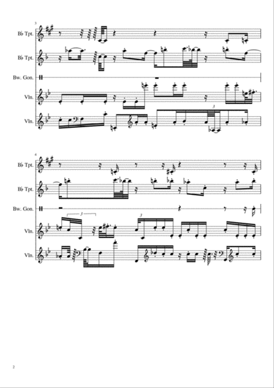 Tramp ii Tramp ii Small Ensemble scores gallery preview page 2