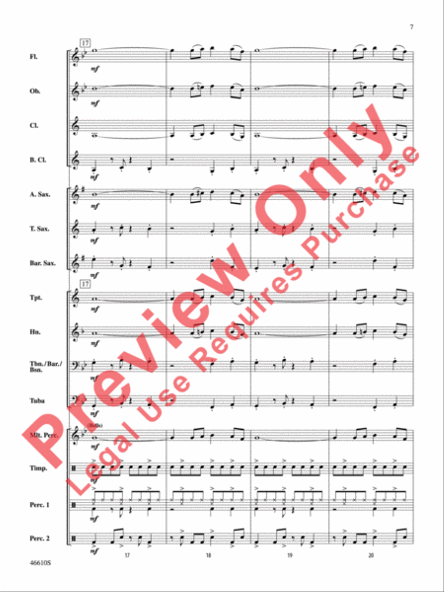 Sahara Adventure Concert Band scores gallery preview page 8