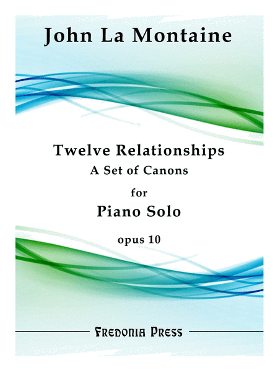 Twelve Relationships for Piano Solo, Op. 10 Piano Solo scores gallery preview page 1