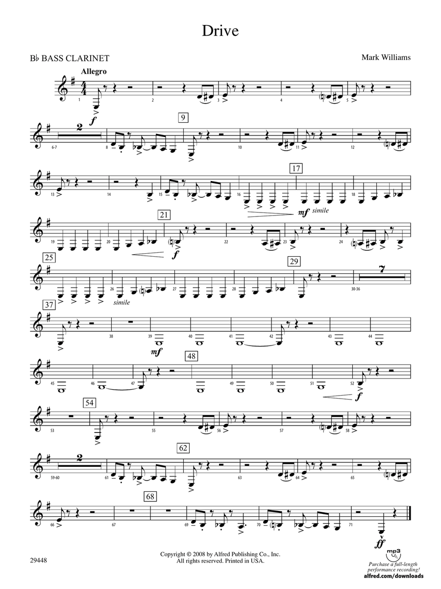 Drive: B-flat Bass Clarinet