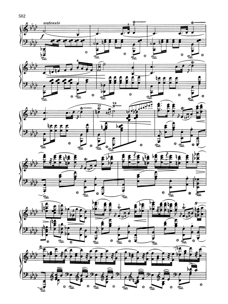 Polonaise in A-flat Major, Op. 53 Piano Solo scores gallery preview page 5
