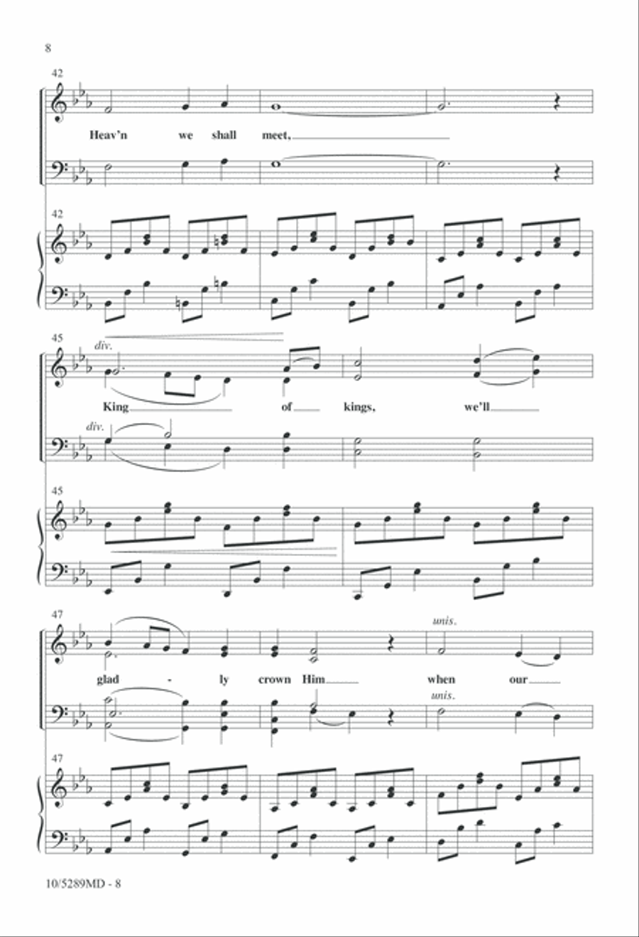 Take the Name of Jesus with You 4-Part scores gallery preview page 8