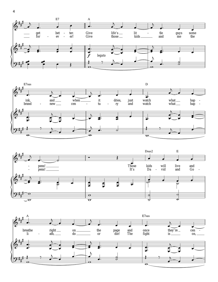 Watch What Happens Piano, Vocal scores gallery preview page 4