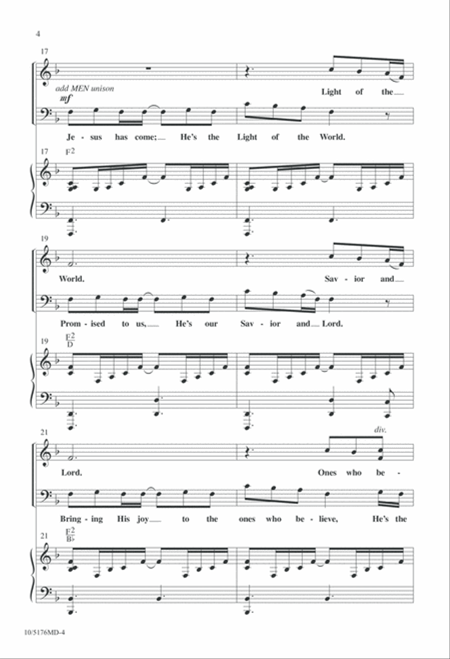 Let Us Rejoice, Christ is Born! 4-Part scores gallery preview page 4