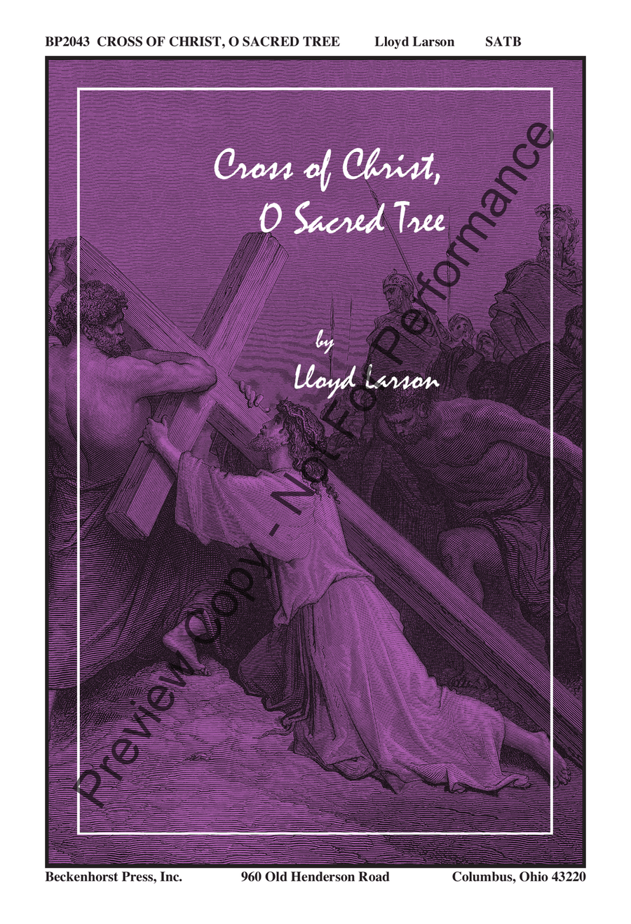 Cross of Christ, O Sacred Tree 4-Part scores gallery preview page 2