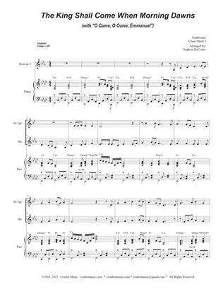 The King Shall Come (with "O Come, O Come, Emmanuel") (Duet for Bb-Trumpet and French Horn)