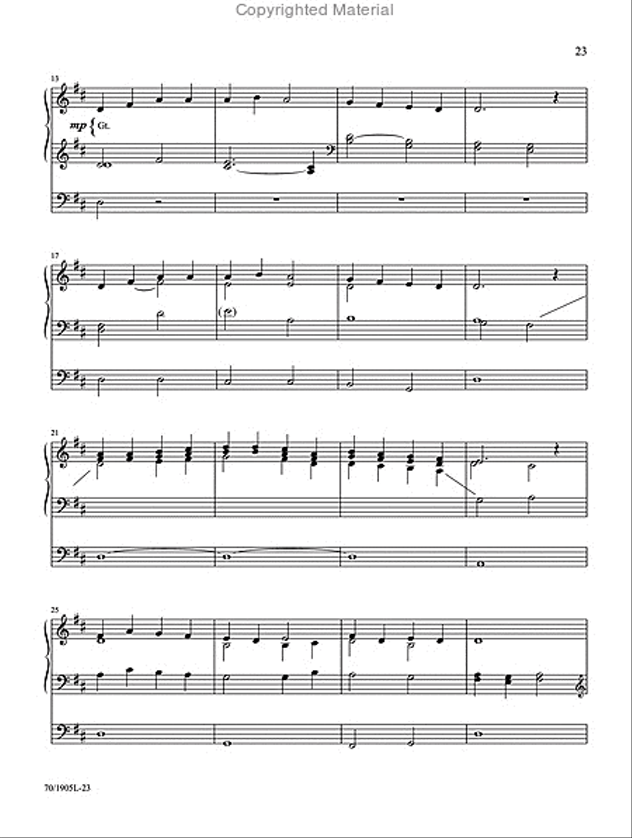 Symphonic Hymns for Organ Organ Solo scores gallery preview page 11