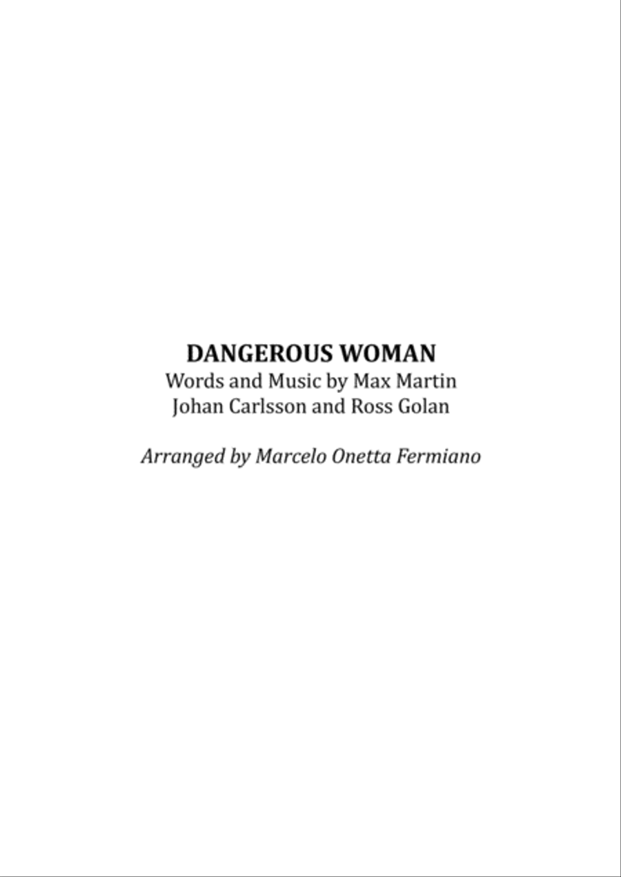 Dangerous Woman String Quartet scores gallery preview page 3