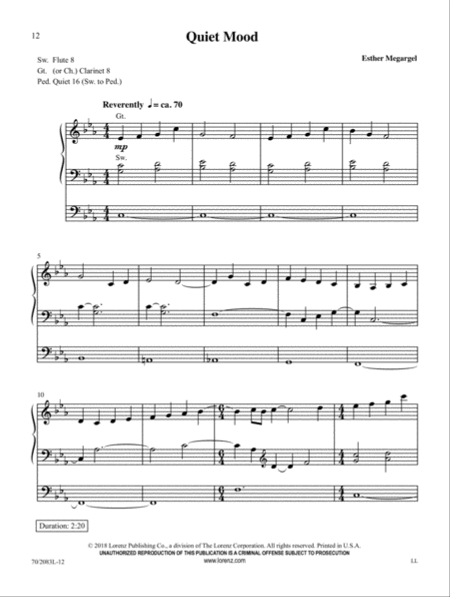 Preludes and Postludes Organ Solo scores gallery preview page 5