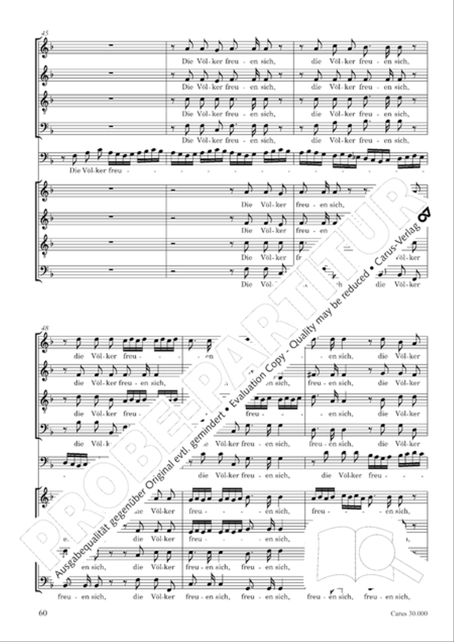J.L. Bach: The complete motets Choir scores gallery preview page 67
