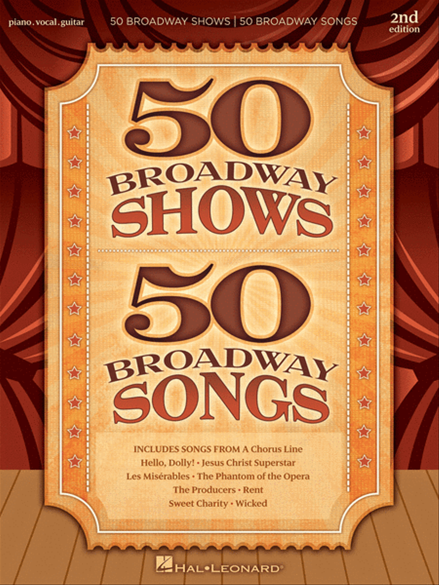 50 Broadway Shows/50 Broadway Songs - 2nd Edition Piano, Vocal, Guitar scores gallery preview page 1