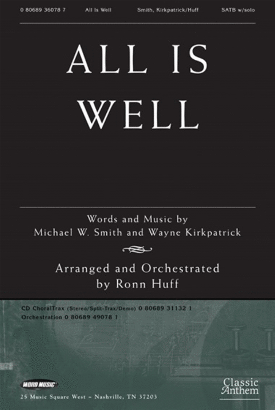 All Is Well - Anthem All Is Well - Anthem 4-Part scores gallery preview page 1