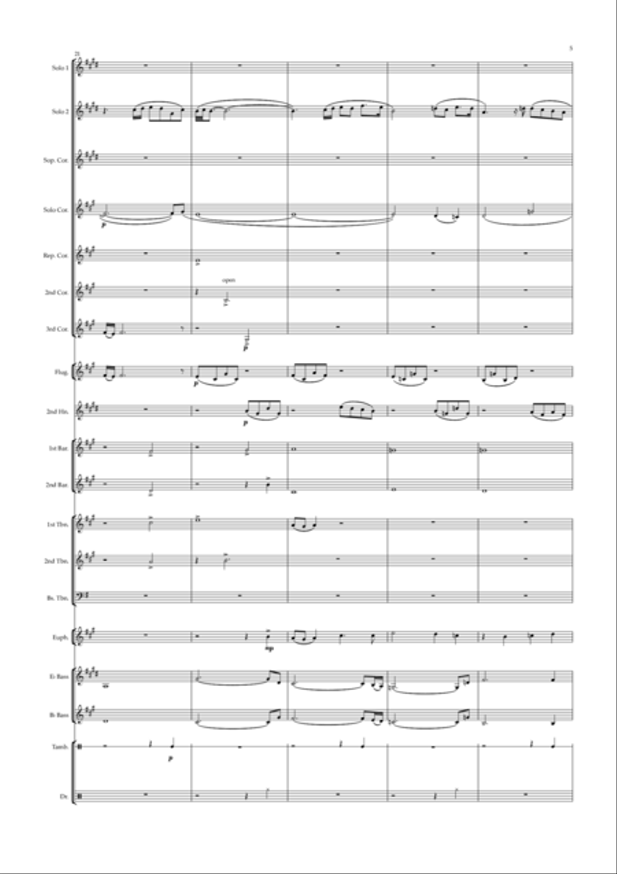 Tell Him - Score Only Tell Him - Score Only Brass Ensemble scores gallery preview page 5