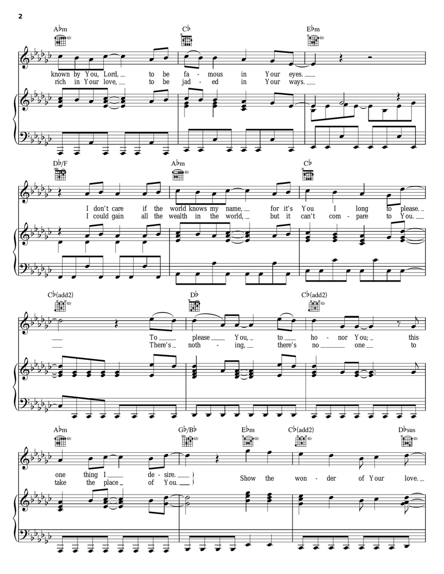 Show The Wonder Show The Wonder Piano, Vocal, Guitar scores gallery preview page 2