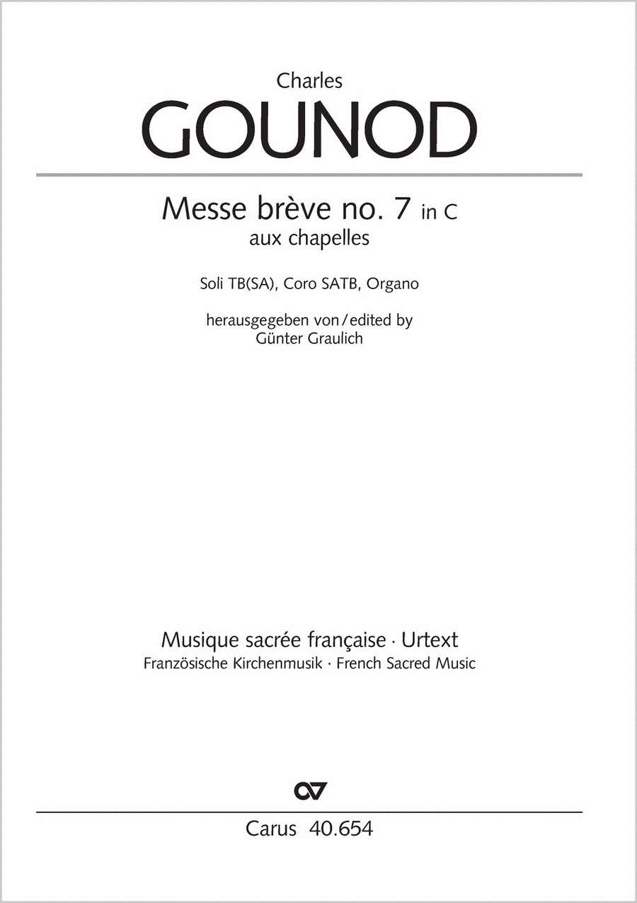 Messe breve no. 7 aux chapelles TB scores gallery preview page 1