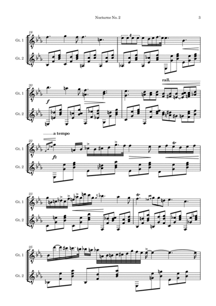 Nocturne No. 2 Op. 9 in E-flat major for 2 guitars image number null