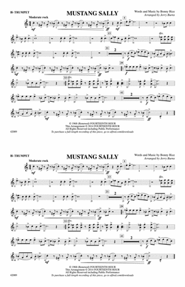 Mustang Sally: 1st B-flat Trumpet