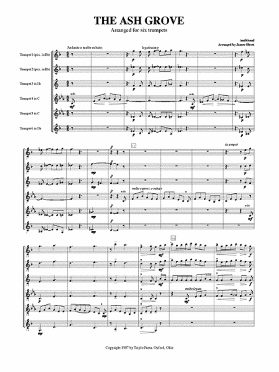 The Ashgrove Trumpet Duet scores gallery preview page 2