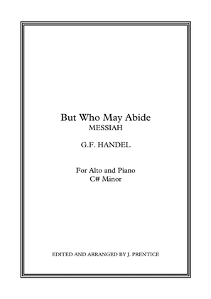 Book cover for But Who May Abide - Messiah (C# Minor)