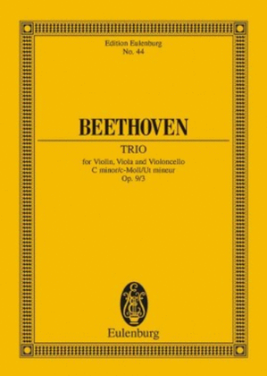 Book cover for String Trio in C minor, Op. 9/3