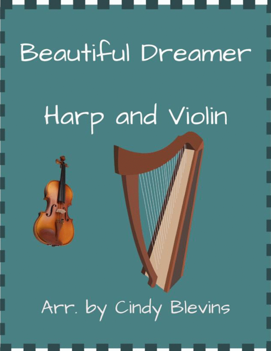 Harp and violin music sale