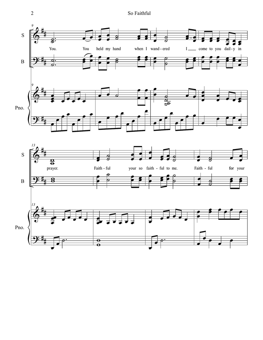 So Faithful 4-Part scores gallery preview page 2