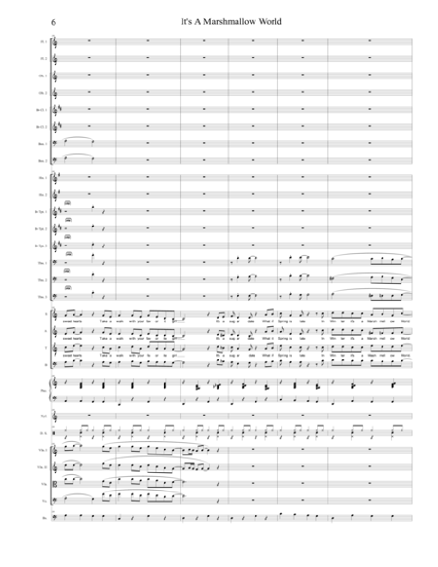 A Marshmallow World A Marshmallow World Full Orchestra scores gallery preview page 6