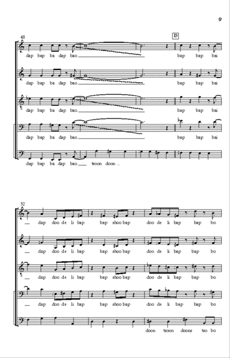 It Don't Mean a Thing Choir scores gallery preview page 8