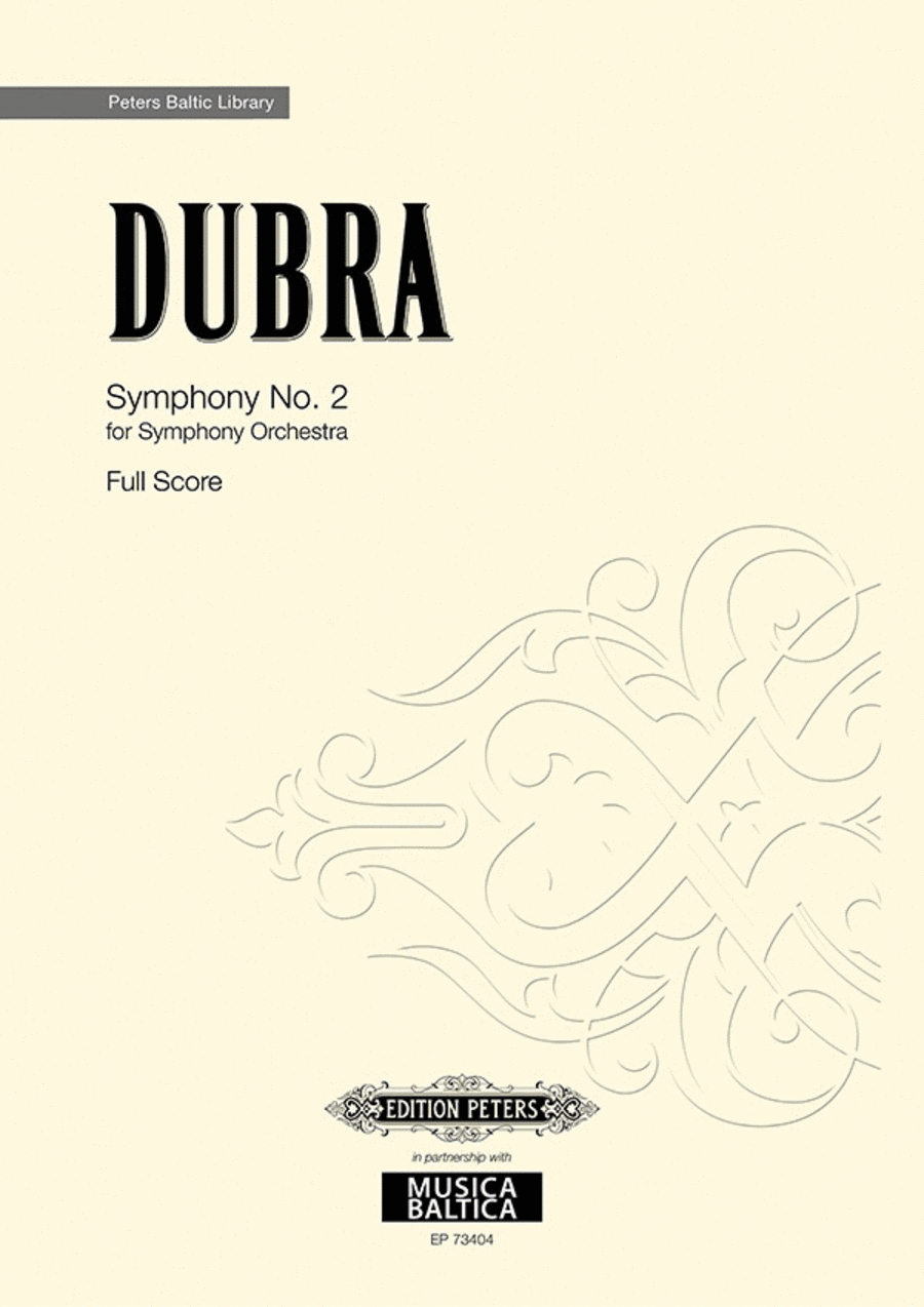 Symphony No. 2 (Simfonija Nr. 2) Full Orchestra scores gallery preview page 1