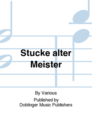 Book cover for Stucke alter Meister