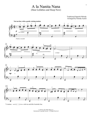 A La Nanita Nana (Hear Lullabies And Sleep Now) (arr. Glenda Austin)