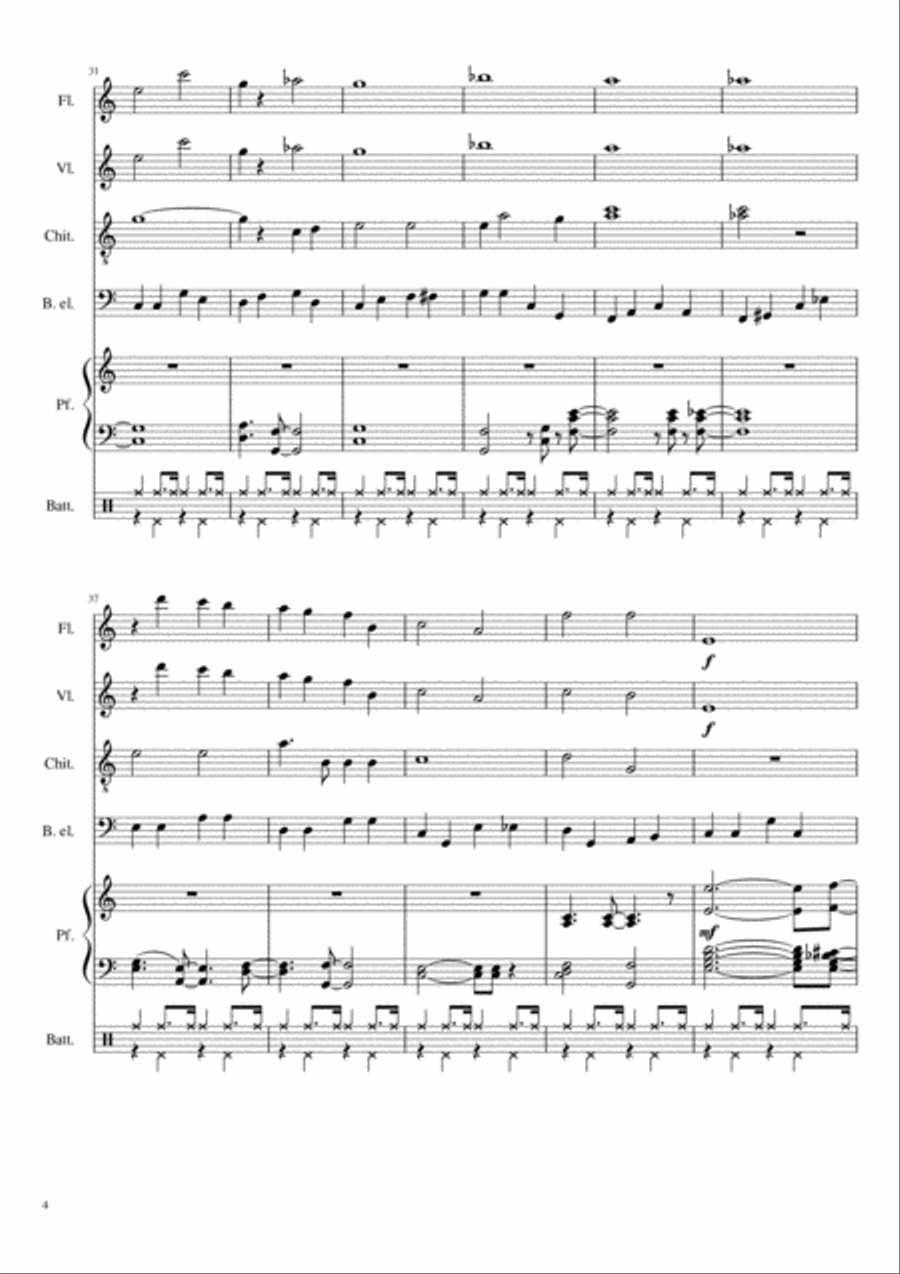 White Christmas Flute scores gallery preview page 4