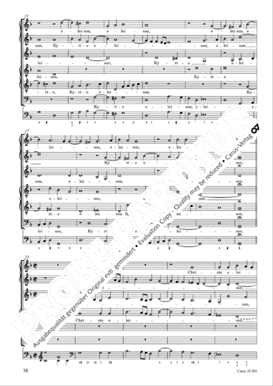 Palestrina: Masses and individual movements Score scores gallery preview page 53