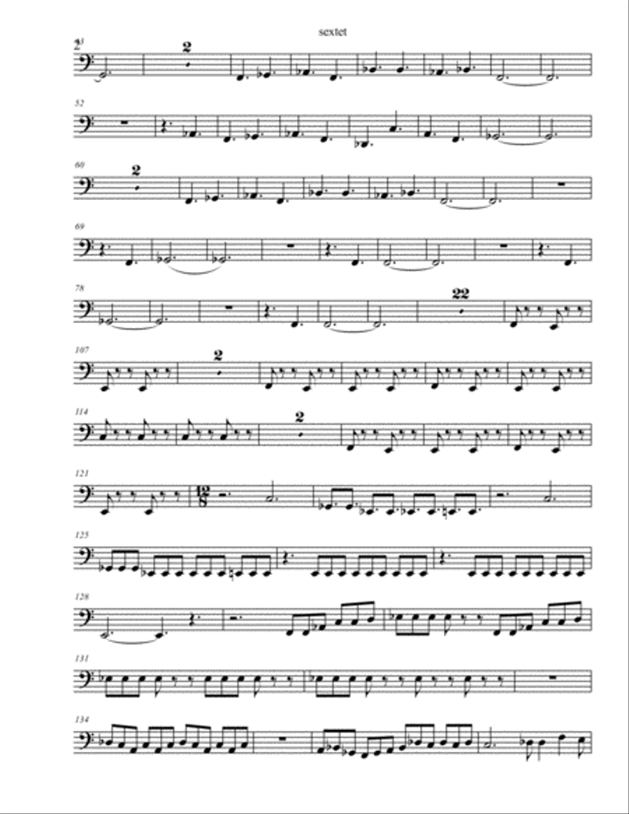 Fantasy for 6 Tubas : Tuba 2 Tuba scores gallery preview page 2