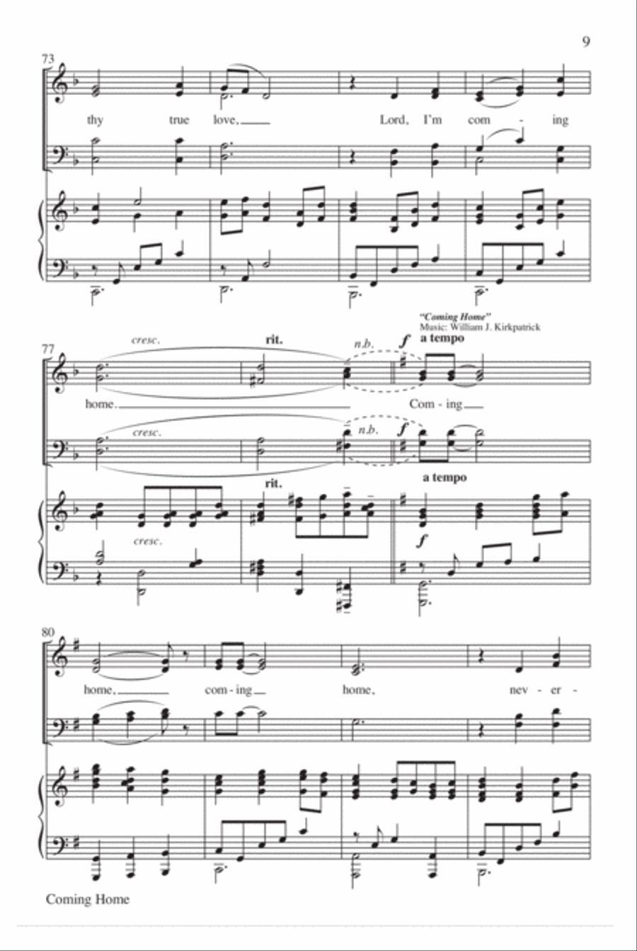 Coming Home Coming Home 4-Part scores gallery preview page 10