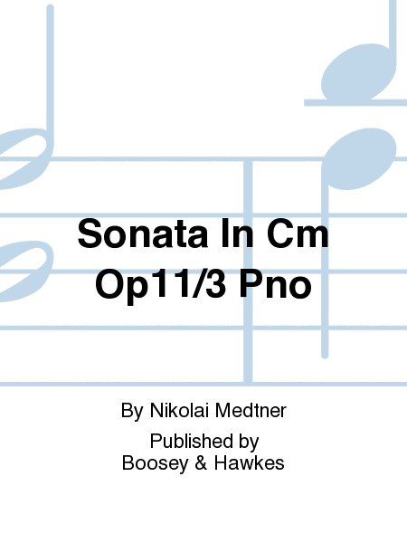 Sonata In Cm Op11/3 Pno