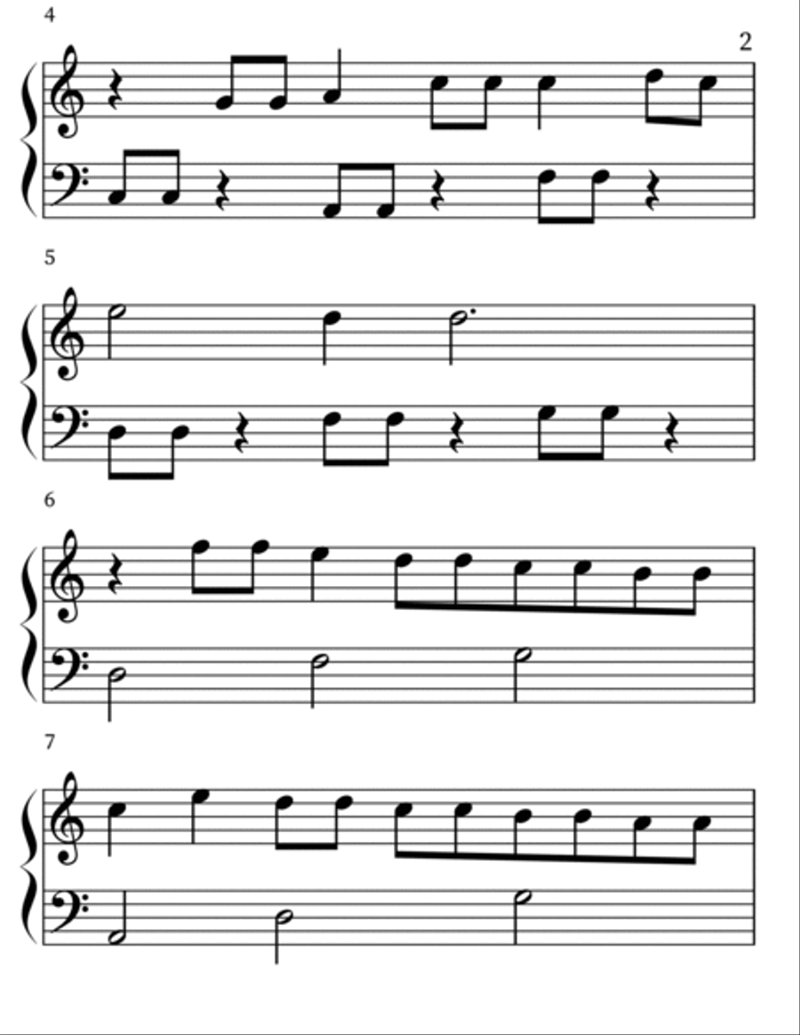 Coraline Easy Piano scores gallery preview page 2