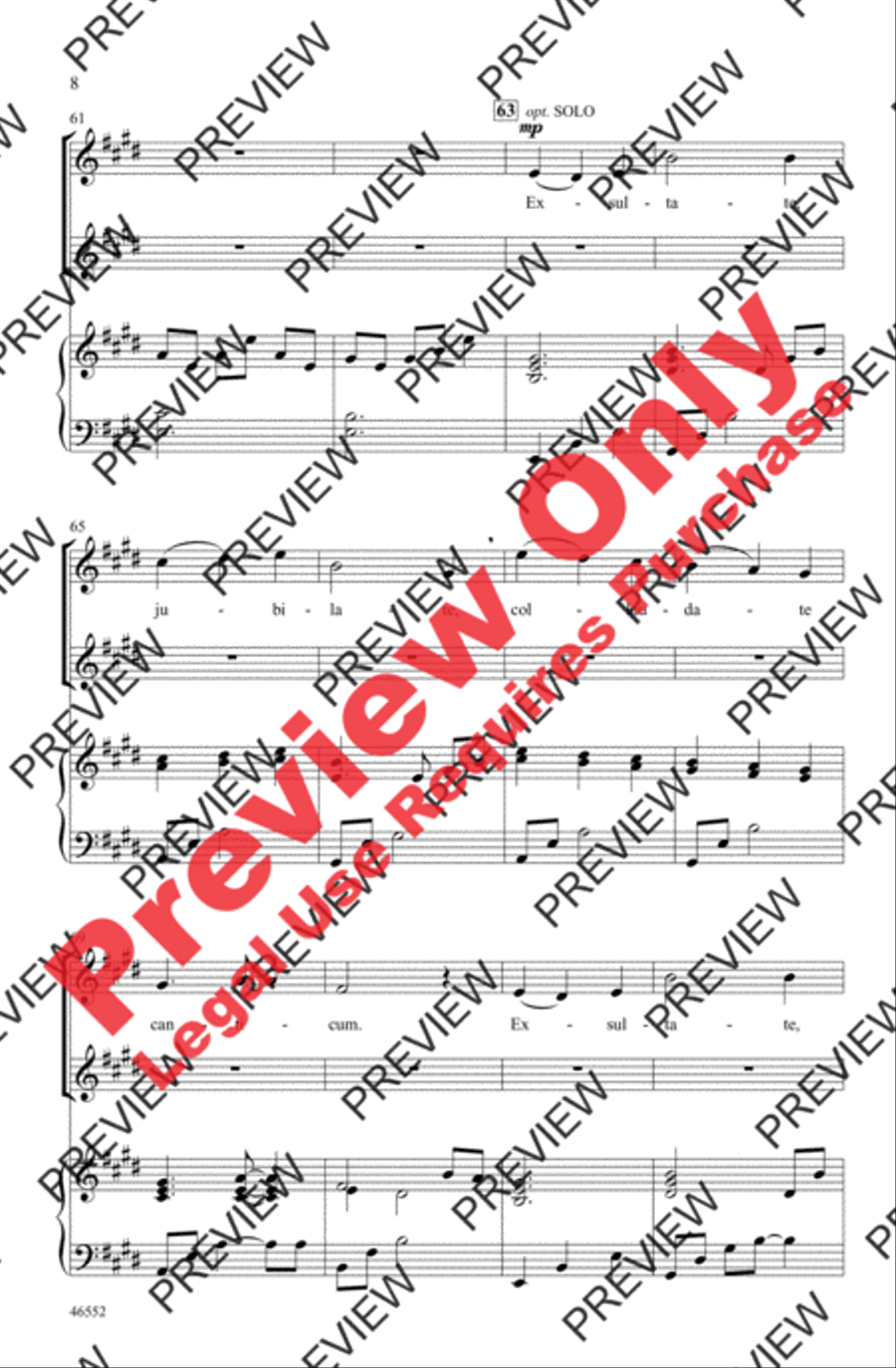 Psallite Hodie SSAA scores gallery preview page 7