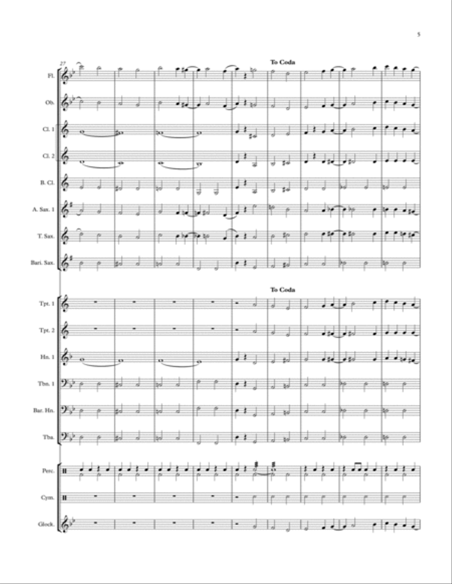 Festive March Festive March Concert Band scores gallery preview page 5