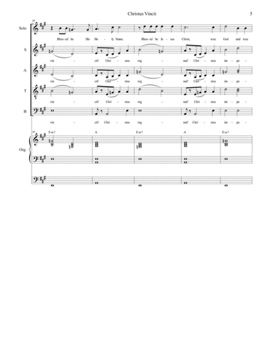 Christus Vincit (Vocal Score) image number null