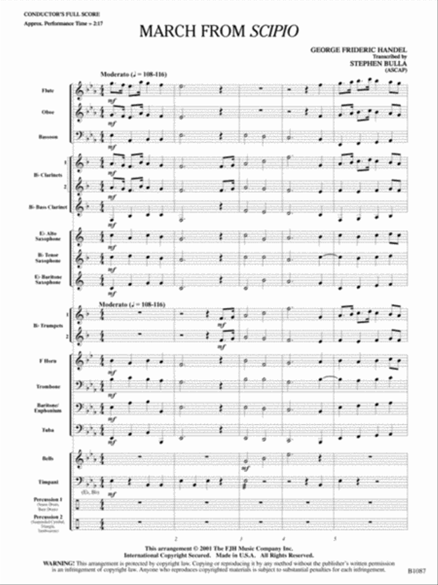 March from Scipio Concert Band scores gallery preview page 2