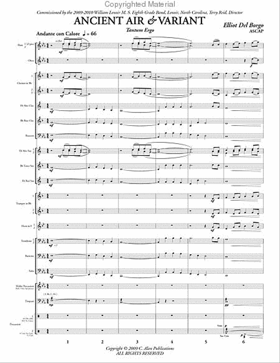 Ancient Air & Variant Ancient Air & Variant Concert Band scores gallery preview page 2