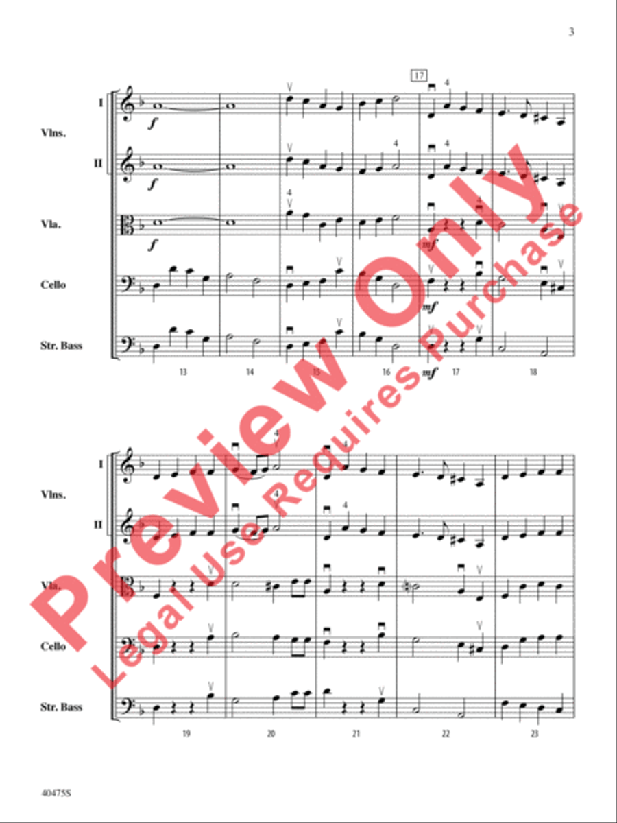 Dove's Vagary String Orchestra scores gallery preview page 4