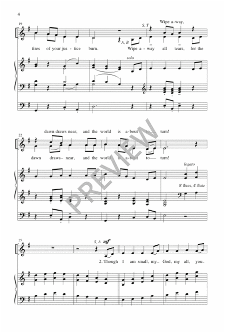 Canticle of the Turning 4-Part scores gallery preview page 4