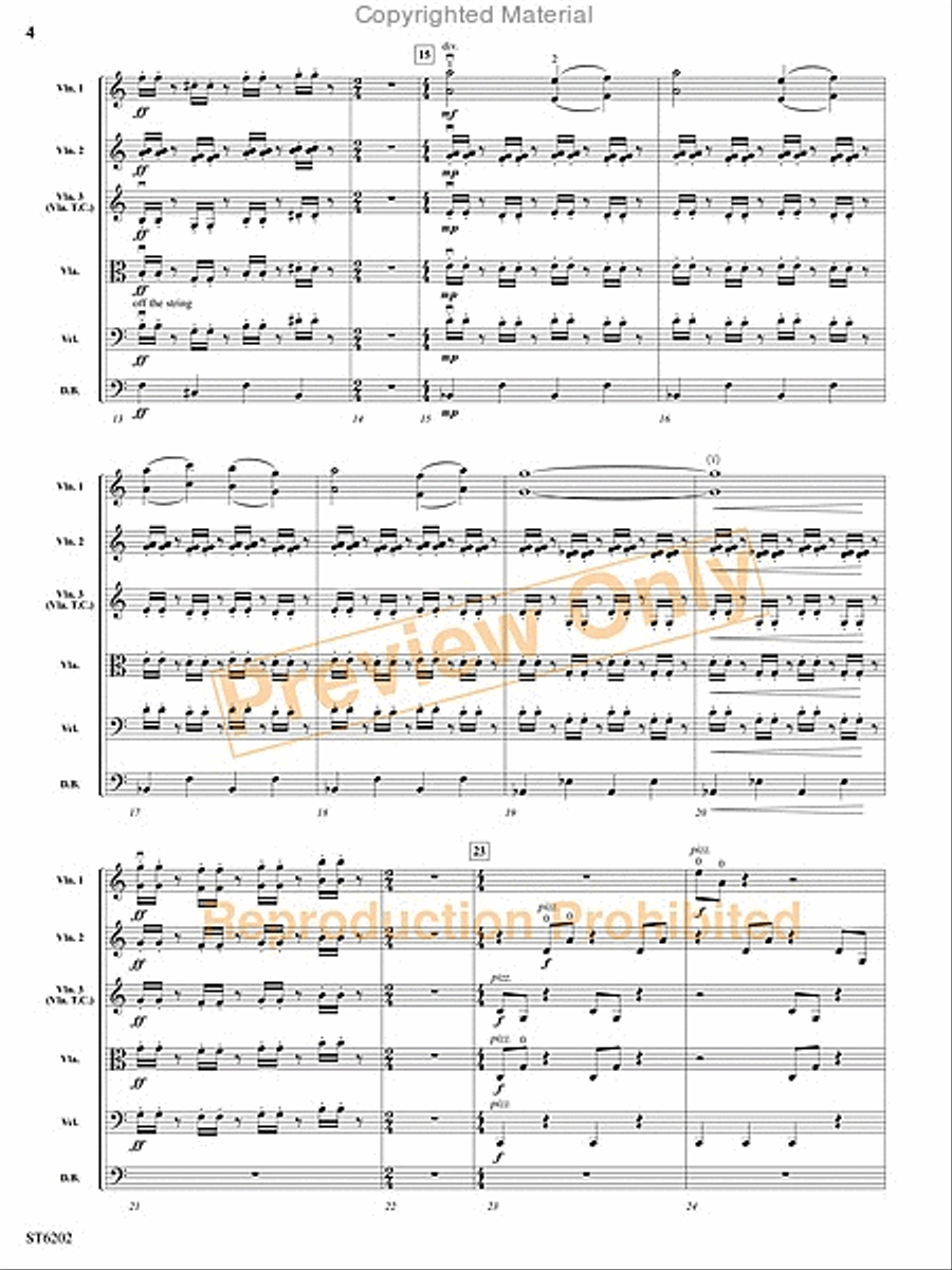 Ghost Carnival String Orchestra scores gallery preview page 3