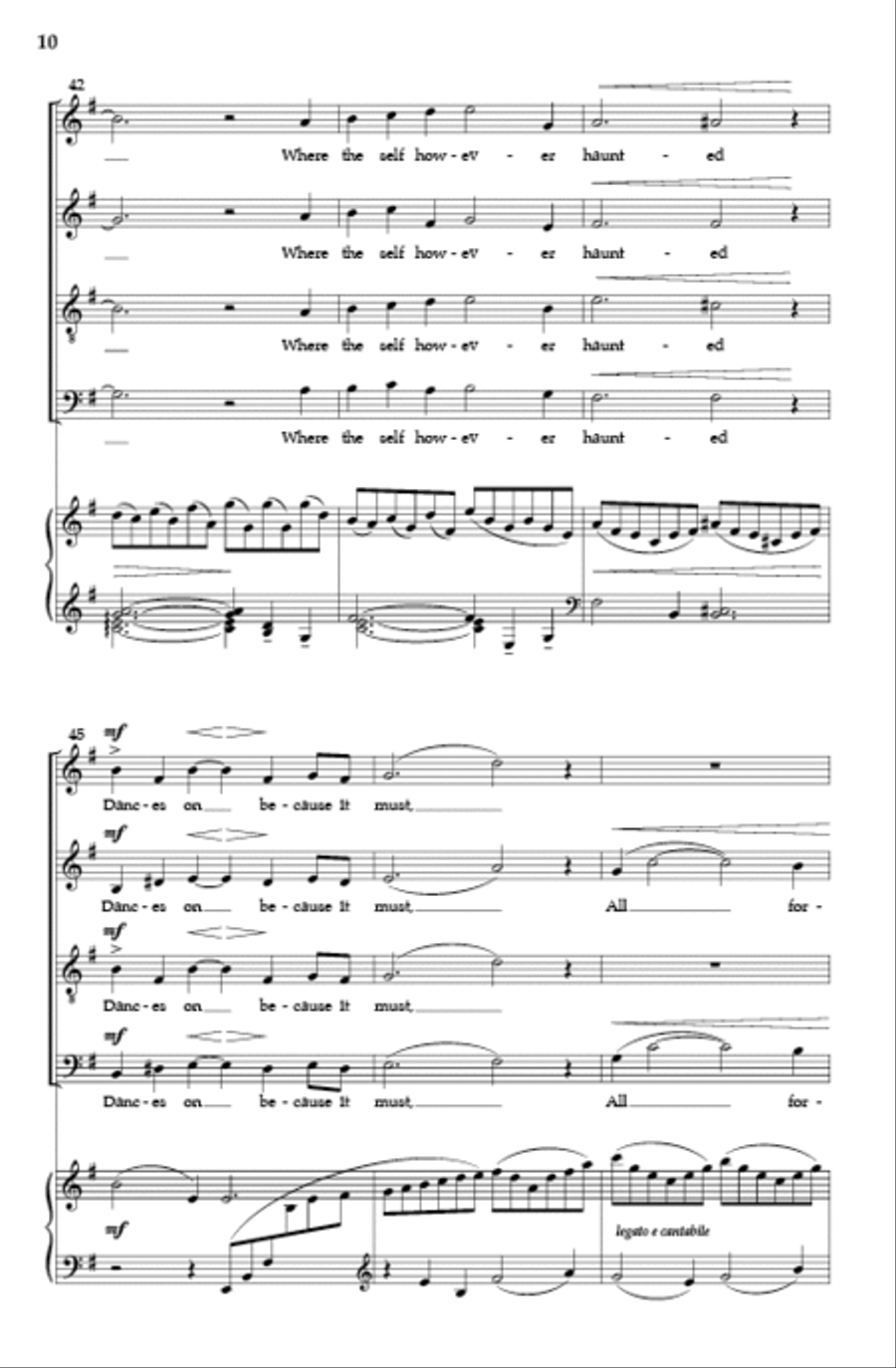 Patterns on the Snow (SATB) 4-Part scores gallery preview page 8