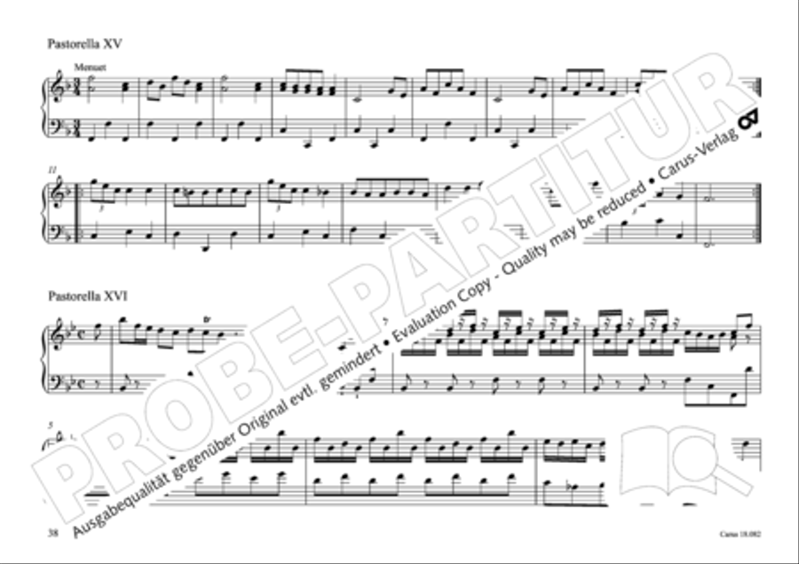 Pastoral music for organ, vol. 2: Germany, Bohemia, Austria, South Tyrol Organ Solo scores gallery preview page 39